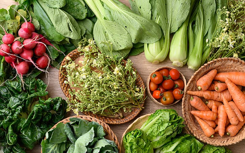 Vegetables from garden